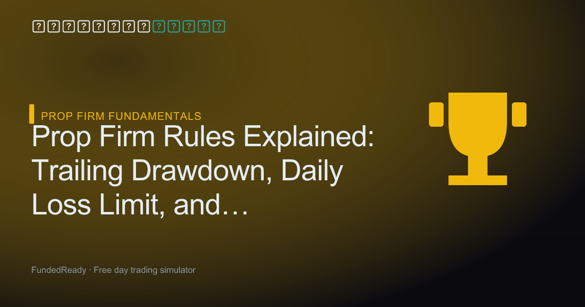 Prop Firm Rules Explained: Trailing Drawdown, Daily Loss Limit, and Consistency