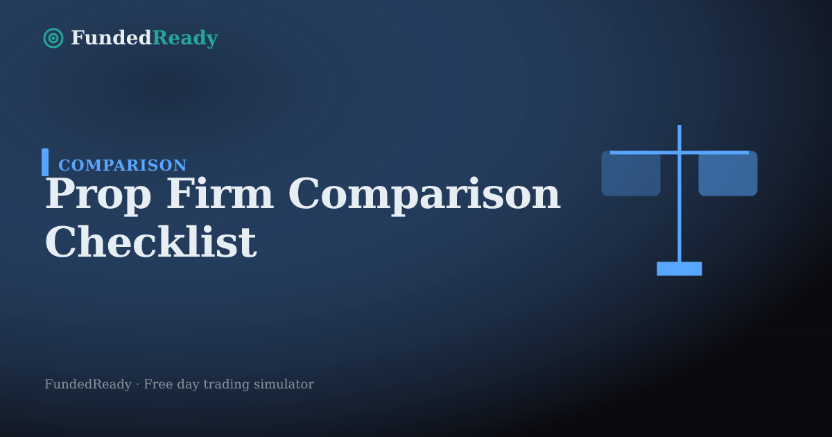 Prop Firm Comparison Checklist Before Buying a | FundedReady